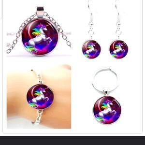 💕5/$18 I Love Unicorn Accessories Set